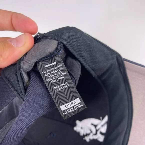 '47 Brand Chicago Cubs Cooperstown Logo Navy Blue Embroidered Wool Blend Hat OS - Picture 6 of 7